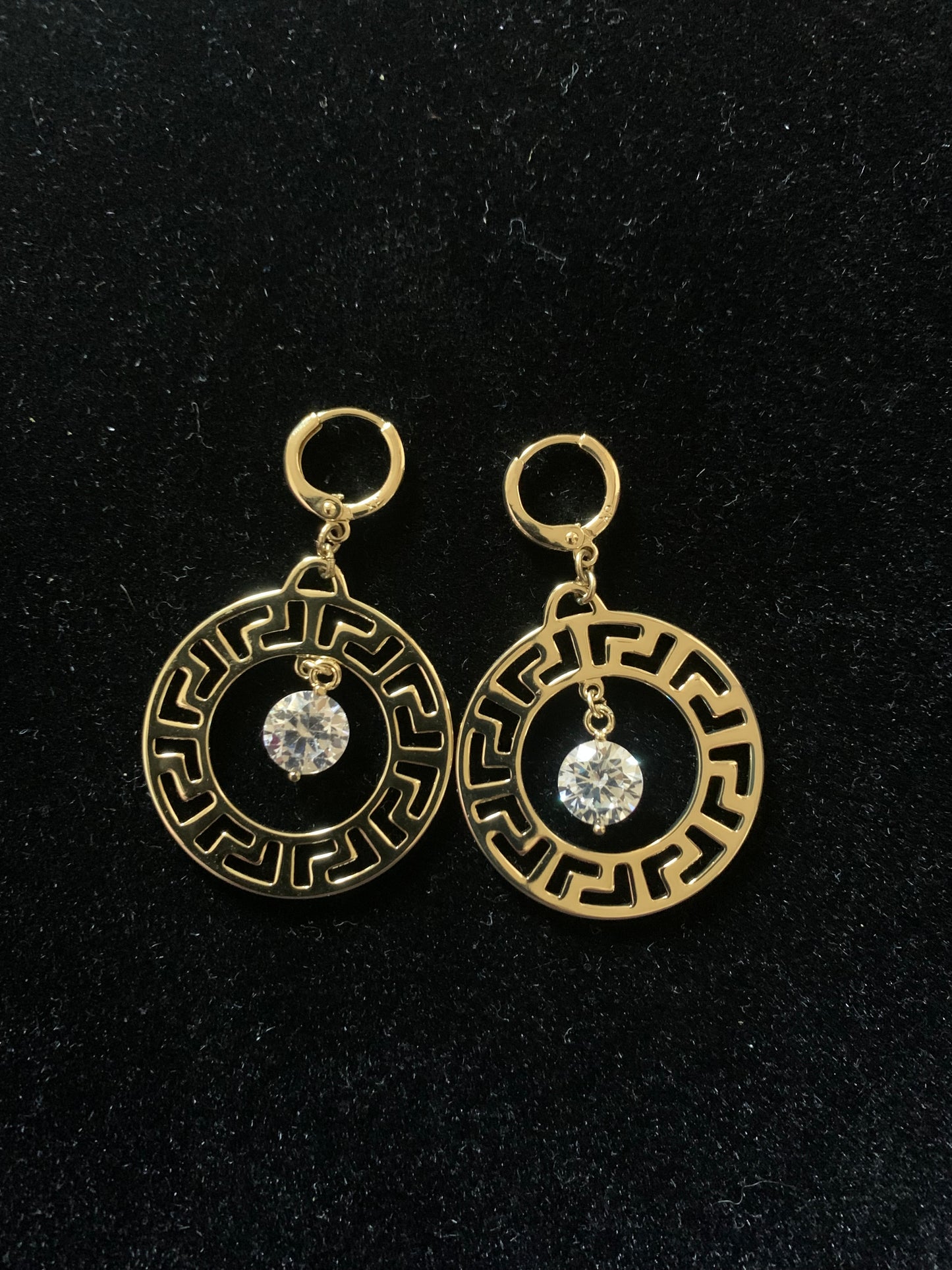 Earrings Hanging Gold Plated 14k