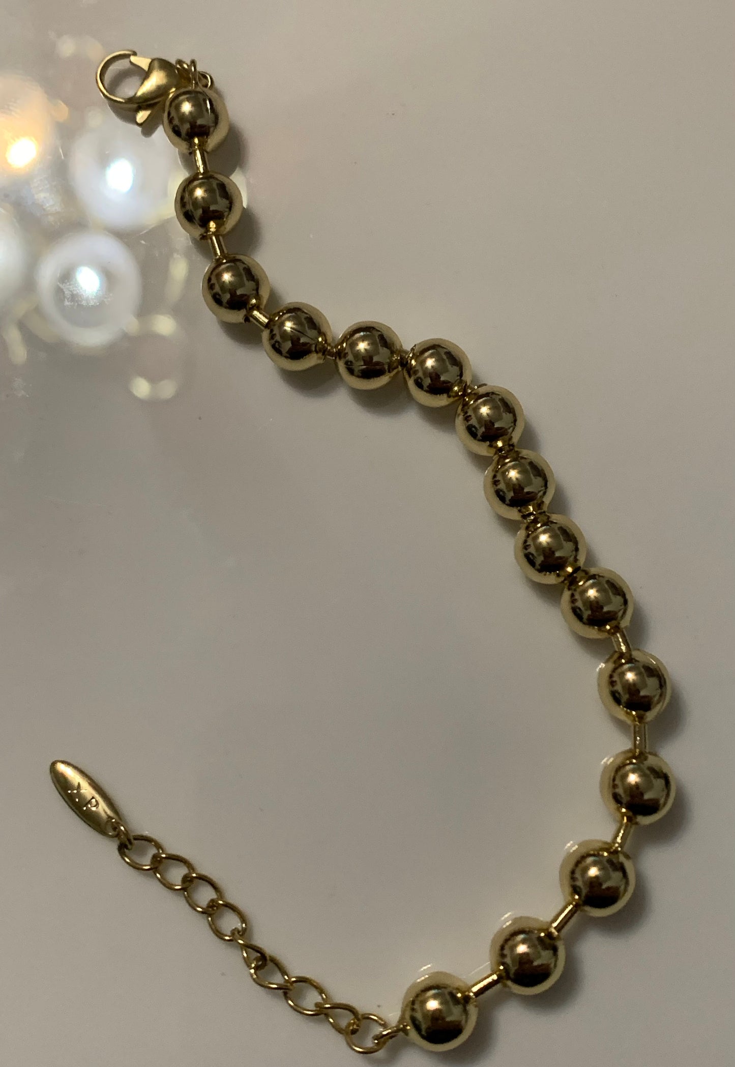 Bracelet 7” Gold Plated 14k Circle Link