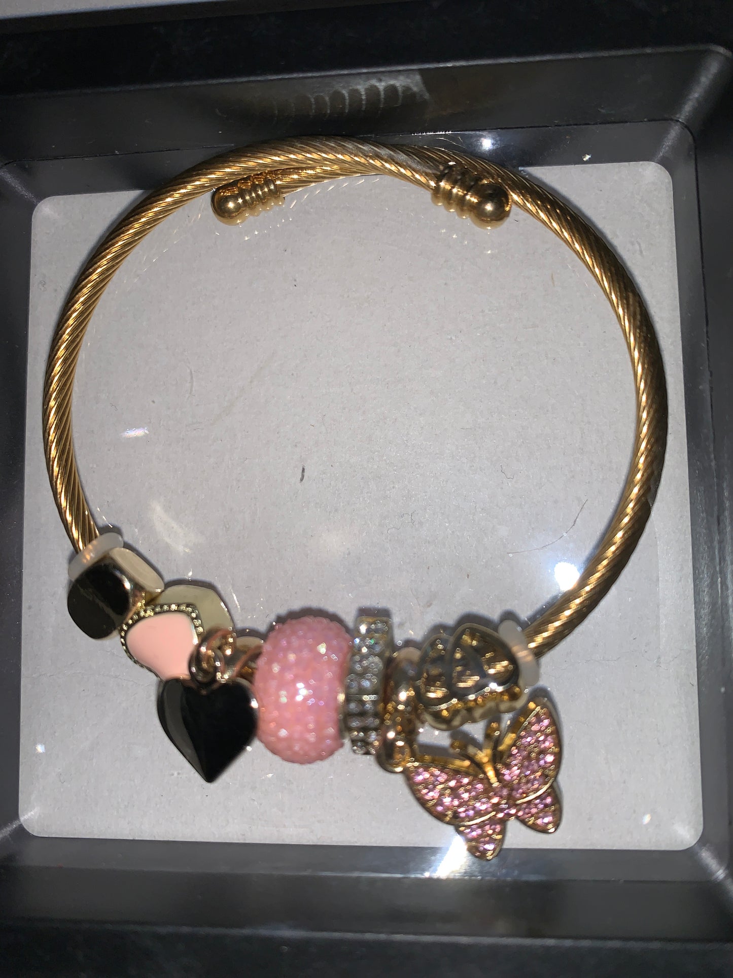 Stretchable Bracelet with Charms