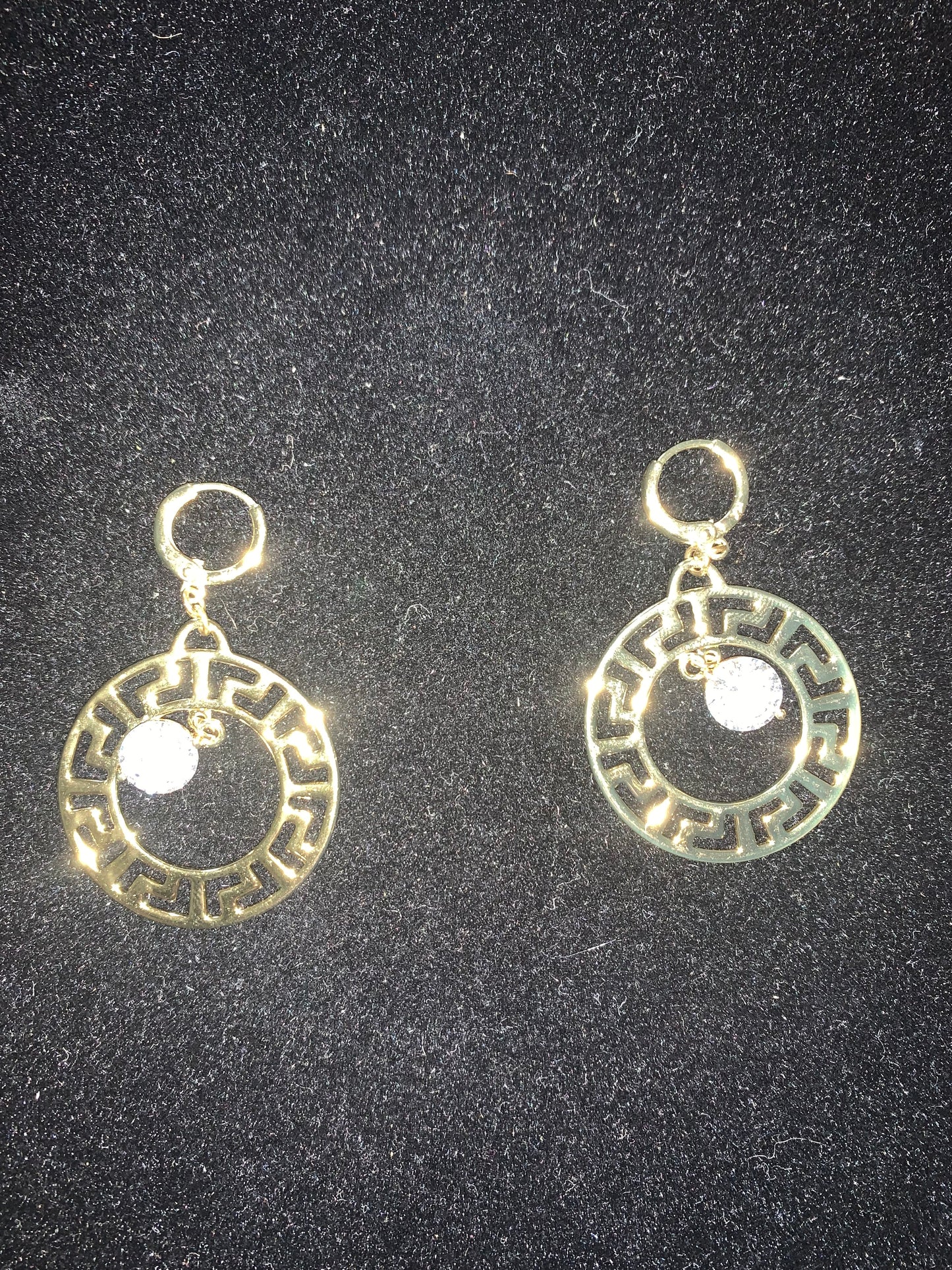 Earrings Hanging Gold Plated 14k