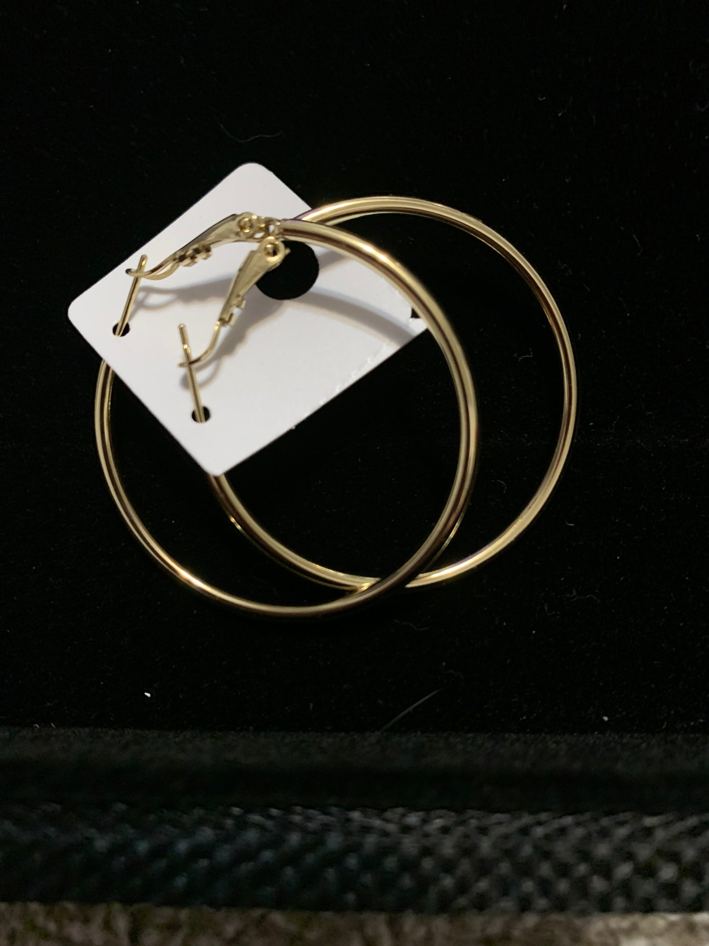 Earrings Hoop Gold Plated 14k Medium Size