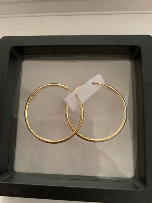 Earrings Gold Plated 14k Small Hoop